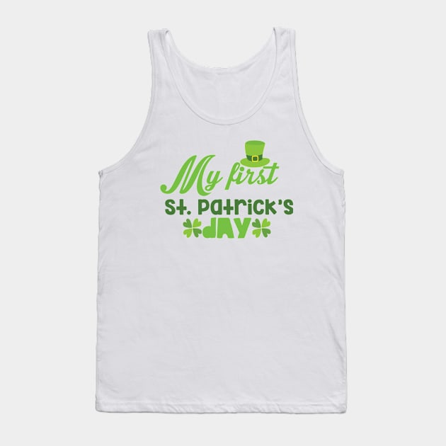 Happy St. Patrick's Day Tank Top by Yasdey